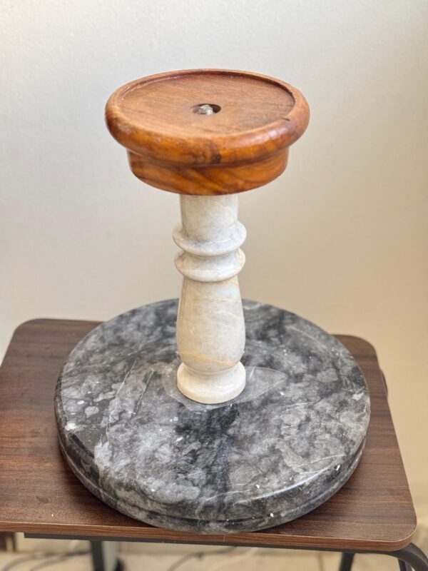 Falcon Stand with Wooden Top